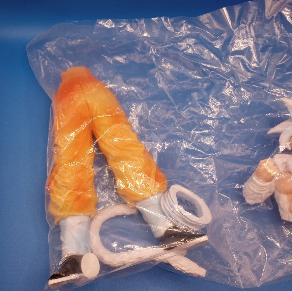 30cm Dragonball Z Goku Son White Hair Saiyan Anime Otaku Large GT Figure Toy